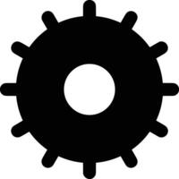 Gear setting symbol icon vector image. Illustration of the industrial wheel mechine mechanism design image