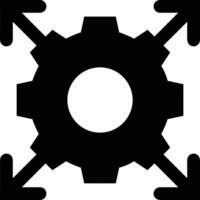 Gear setting symbol icon vector image. Illustration of the industrial wheel mechine mechanism design image