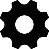 Gear setting symbol icon vector image. Illustration of the industrial wheel mechine mechanism design image