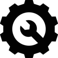 Gear setting symbol icon vector image. Illustration of the industrial wheel mechine mechanism design image