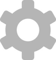 Gear setting symbol icon vector image. Illustration of the industrial wheel mechine mechanism design image