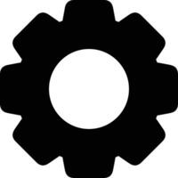 Gear setting symbol icon vector image. Illustration of the industrial wheel mechine mechanism design image