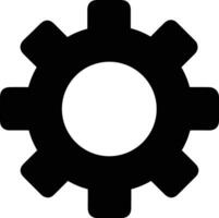 Gear setting symbol icon vector image. Illustration of the industrial wheel mechine mechanism design image