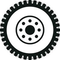 Gear setting symbol icon vector image. Illustration of the industrial wheel mechine mechanism design image