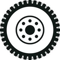 Gear setting symbol icon vector image. Illustration of the industrial wheel mechine mechanism design image