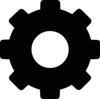 Gear setting symbol icon vector image. Illustration of the industrial wheel mechine mechanism design image