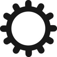 Gear setting symbol icon vector image. Illustration of the industrial wheel mechine mechanism design image