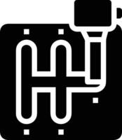 Gear setting symbol icon vector image. Illustration of the industrial wheel mechine mechanism design image