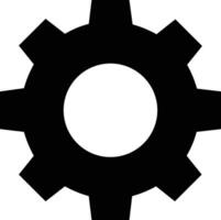 Gear setting symbol icon vector image. Illustration of the industrial wheel mechine mechanism design image