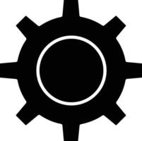 Gear setting symbol icon vector image. Illustration of the industrial wheel mechine mechanism design image