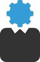 Gear setting symbol icon vector image. Illustration of the industrial wheel mechine mechanism design image