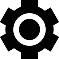 Gear setting symbol icon vector image. Illustration of the industrial wheel mechine mechanism design image