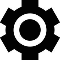 Gear setting symbol icon vector image. Illustration of the industrial wheel mechine mechanism design image