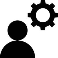 Gear setting symbol icon vector image. Illustration of the industrial wheel mechine mechanism design image