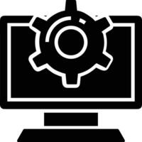 Gear setting symbol icon vector image. Illustration of the industrial wheel mechine mechanism design image