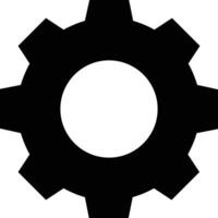 Gear setting symbol icon vector image. Illustration of the industrial wheel mechine mechanism design image