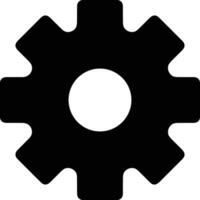 Gear setting symbol icon vector image. Illustration of the industrial wheel mechine mechanism design image