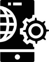 Gear setting symbol icon vector image. Illustration of the industrial wheel mechine mechanism design image