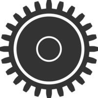 Gear setting symbol icon vector image. Illustration of the industrial wheel mechine mechanism design image
