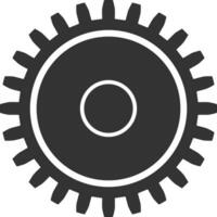 Gear setting symbol icon vector image. Illustration of the industrial wheel mechine mechanism design image