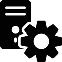 Gear setting symbol icon vector image. Illustration of the industrial wheel mechine mechanism design image