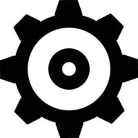 Gear setting symbol icon vector image. Illustration of the industrial wheel mechine mechanism design image