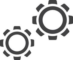 Gear setting symbol icon vector image. Illustration of the industrial wheel mechine mechanism design image