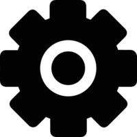 Gear setting symbol icon vector image. Illustration of the industrial wheel mechine mechanism design image