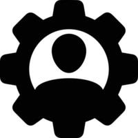 Gear setting symbol icon vector image. Illustration of the industrial wheel mechine mechanism design image