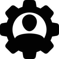 Gear setting symbol icon vector image. Illustration of the industrial wheel mechine mechanism design image