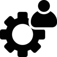 Gear setting symbol icon vector image. Illustration of the industrial wheel mechine mechanism design image