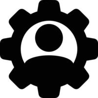 Gear setting symbol icon vector image. Illustration of the industrial wheel mechine mechanism design image