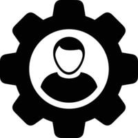 Gear setting symbol icon vector image. Illustration of the industrial wheel mechine mechanism design image