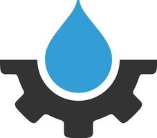Gear setting symbol icon vector image. Illustration of the industrial wheel mechine mechanism design image