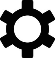 Gear setting symbol icon vector image. Illustration of the industrial wheel mechine mechanism design image