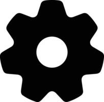 Gear setting symbol icon vector image. Illustration of the industrial wheel mechine mechanism design image