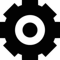 Gear setting symbol icon vector image. Illustration of the industrial wheel mechine mechanism design image