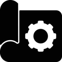 Gear setting symbol icon vector image. Illustration of the industrial wheel mechine mechanism design image