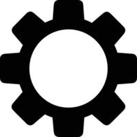 Gear setting symbol icon vector image. Illustration of the industrial wheel mechine mechanism design image