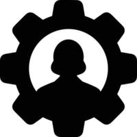 Gear setting symbol icon vector image. Illustration of the industrial wheel mechine mechanism design image