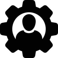 Gear setting symbol icon vector image. Illustration of the industrial wheel mechine mechanism design image