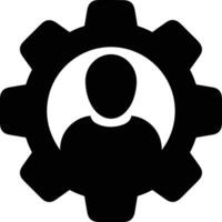 Gear setting symbol icon vector image. Illustration of the industrial wheel mechine mechanism design image