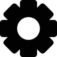 Gear setting symbol icon vector image. Illustration of the industrial wheel mechine mechanism design image
