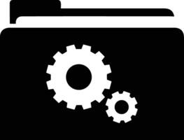 Gear setting symbol icon vector image. Illustration of the industrial wheel mechine mechanism design image