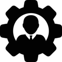 Gear setting symbol icon vector image. Illustration of the industrial wheel mechine mechanism design image