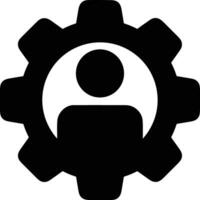 Gear setting symbol icon vector image. Illustration of the industrial wheel mechine mechanism design image