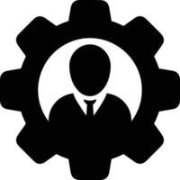 Gear setting symbol icon vector image. Illustration of the industrial wheel mechine mechanism design image