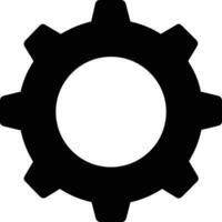 Gear setting symbol icon vector image. Illustration of the industrial wheel mechine mechanism design image