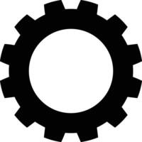 Gear setting symbol icon vector image. Illustration of the industrial wheel mechine mechanism design image