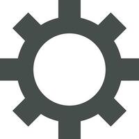 Gear setting symbol icon vector image. Illustration of the industrial wheel mechine mechanism design image